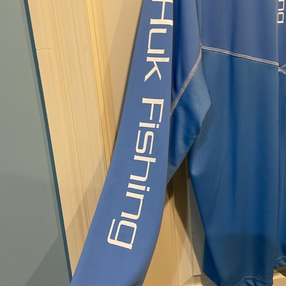 HUK Men's Icon X Long Sleeve Fishing Shirt, size XL, Blue - Picture 4 of 8